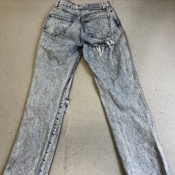 Revice Buttonfly Jeans Womens 26 Blue Distressed Denim Cotton Medium Wash Pants - Picture 9 of 11